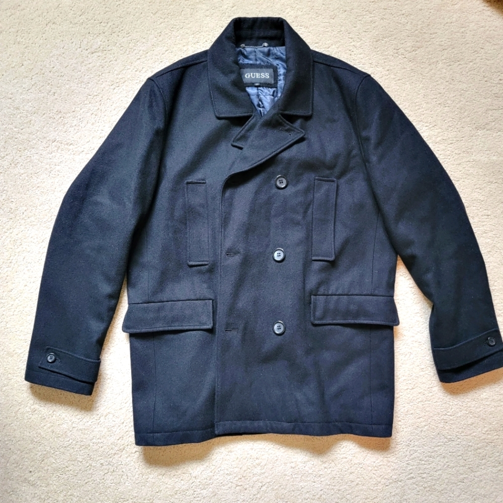 Mens GUESS Dress Coat